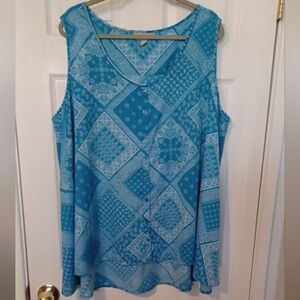 💰NWOT Woman Within Hi Low Swing Top 22/24